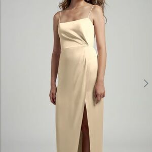 Jenny Yoo Lauren bridesmaids dress in buttercream